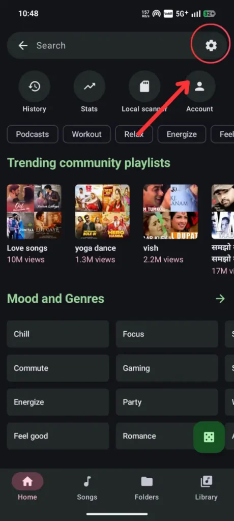 pengaturan nada luar